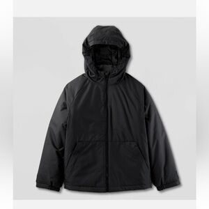 All in Motion Boys Black Puffer Jacket with Hood